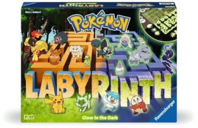 RAVENSBURGER Jeu de plateau  Pok&eacute;mon Labyrinth Glow in the Dark