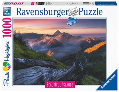 RAVENSBURGER Puzzle 1000 Pi&egrave;ces - Le Mont Bromo (puzzle Highlights, &Icirc;les De R&ecirc;ve)