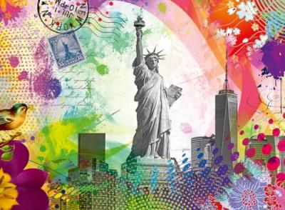 RAVENSBURGER Puzzle 500 pi&egrave;ces  Carte postale de New York 