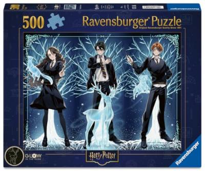 RAVENSBURGER  Puzzle Patronus Phosphorescent Harry Potter 500 Pi&egrave;ces