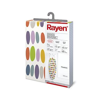 RAYEN Housse table &agrave; repasser Premium clip - 130 x 47 cm - multicolore