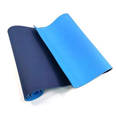 REBECCA MOBILI  Tapis Fitness  Antid&eacute;rapant Tpe Bleu Clair Bleu-Fon&ccedil;&eacute; 0,6x183x61