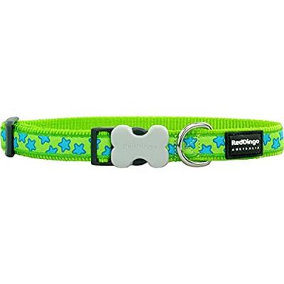GENERIQUE Red dingo - collier design pour chien - vert &eacute;toiles bleues - xl