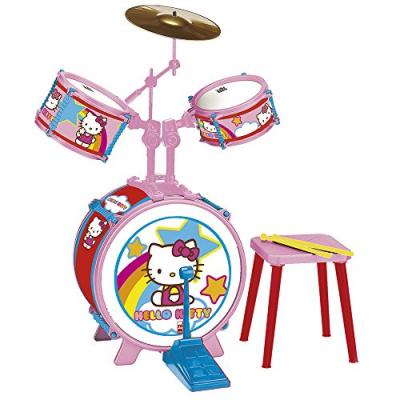 REIG MUSICALES Reig/hellokitty - 1491 - Batterie - 3 El&eacute;ments Avec Siege - Hello Kitty