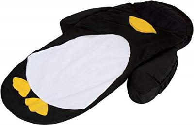 LITTLELIFE  Penguin Animal Snuggle Pod Sleeping Bag Noir 3-4 Years