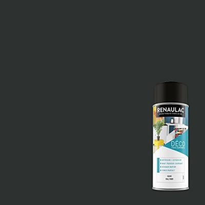 RENAULAC  Peinture aerosol 0,4 L noir mat