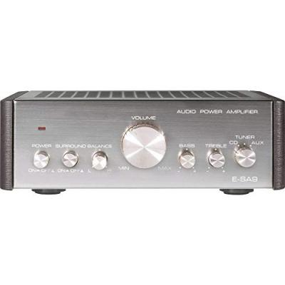 RENKFORCE Amplificateur st&eacute;r&eacute;o 2 x 12 W E-SA9 RF-1050402 argent (m&eacute;tallis&eacute;), marron fonc&eacute;