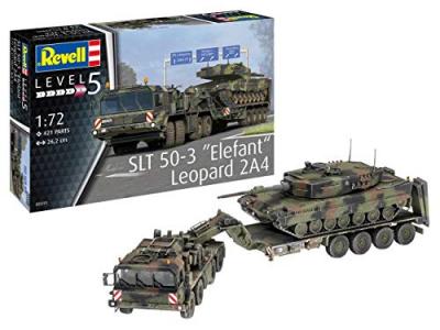 REVELL Maquette  SLT 50-3 Elefant + Leopard 2A4-1/72 - Maquette
