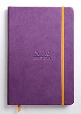 RHODIA  Carnet rama 14,8 X 21 Cm 192 Pages Lign&eacute;es. Couverture Rembord&eacute;e Violet