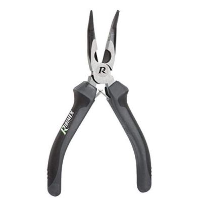 RIBITECH Ribimex PR1PBLC151PRO Pince &agrave; becs demi-ronds pli&eacute;s, gamme PRO, 160 mm, chrome vanadium