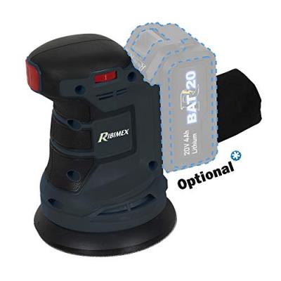 RIBIMEX Ponceuse orbitale r-bat20 20v sans batterie ni chargeur