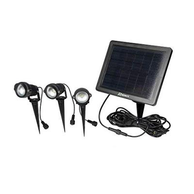 RIBIMEX Spot solaire par 3, 3 x 100 lumens, prlumsol-sp91x3 PRLUMSOL/SP91X3