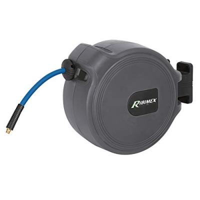 RIBITECH Enrouleur D&eacute;vidoir Automatique A Air Avec Tuyau de 15m Ribimex