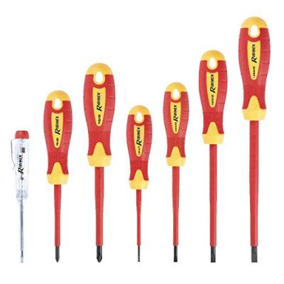 RIBIMEX Ribitech prtourkit7el Lot de 7&nbsp;tournevis pour &eacute;lectricien
