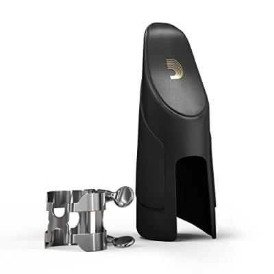 D ADDARIO RICO D'addario Has1s - Ligature H Et Couvre-Bec - Saxophone Alto, Argent&eacute;e