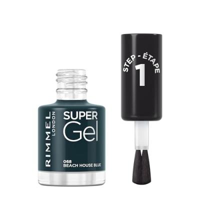 RIMMEL LONDON Rimmel Super Gel Nail Polish 068 Beach House Blue 12ml