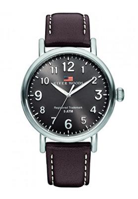 RIVER WOODS  Hommes Analogique Quartz Montre avec Bracelet en Cuir RW420004