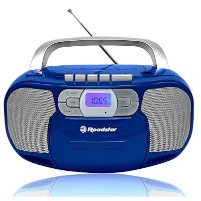  Radio CD Cassette Portable Numerique PLL FM, Lecteur CD-MP3, USB, AUX-IN,, RCR-4635UMPBL, , Bleu