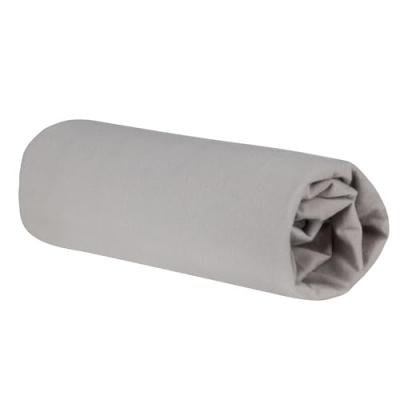 ROBA Drap Housse B&eacute;b&eacute;  Lil Planet - 40x90 &Agrave; 45x90 Cm - 100% Coton Bio-Jersey - Gris Argent&eacute;