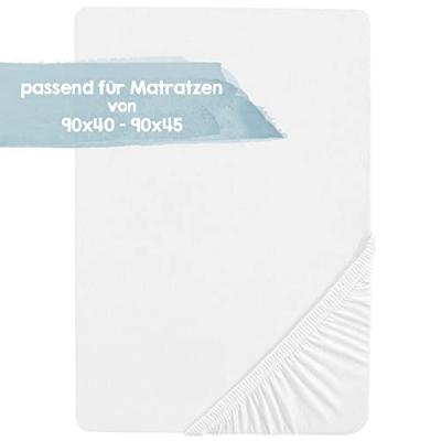 ROBA Drap Housse De Berceau -  - Safe Asleep&reg; - 100% Coton Bio - Blanc