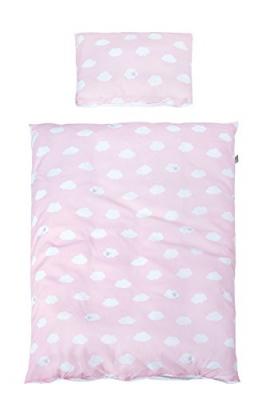 ROBA  Parure de lit B&eacute;b&eacute; ""Kleine Wolke"" Coton - Housse de Couette 100x135 cm + Taie 40x60 cm