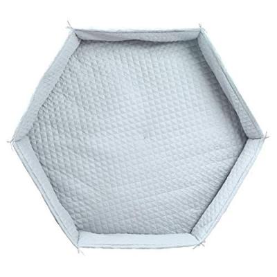 ROBA  Tapis de Parc Doux avec Bords "" Style"" Hexagonal - Bleu clair