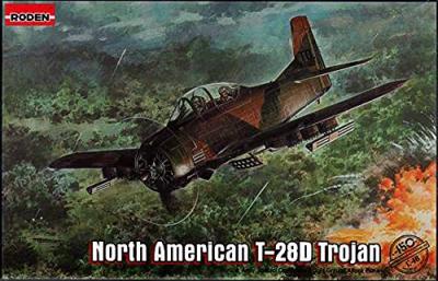  Maquette avion Roden North American T-28D Trojan- 1/48 - Maquette d'a