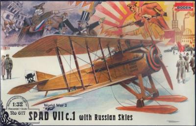  Roden 617&nbsp;mod&egrave;le Kit Spad VII C.1&nbsp;with Russian Skies