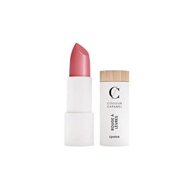 COULEUR CARAMEL  Rouge &agrave; L&egrave;vres Satin&eacute; Bio N&deg;504 Rose Poudr&eacute; 3,5g