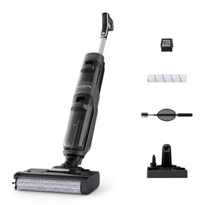ROWENTA  X-Clean 4 Aspirateur laveur sans fil, Aspiration et lavage simultan&eacute;s pour gagner du temps