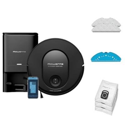 ROWENTA  RR8L85WH X-PLORER Serie 65+, Aspirateur robot, Navigation m&eacute;thodique