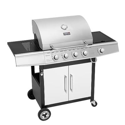 ROYAL GOURMET Barbecue Gaz &agrave; 4+1 Br&ucirc;leurs Puissance 14,5kW - Argent - 122 x 57 x 112 cm