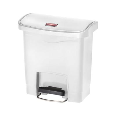 RUBBERMAID Collecteur Slim Jim Step On Front Step Plastique 15 L Blanc