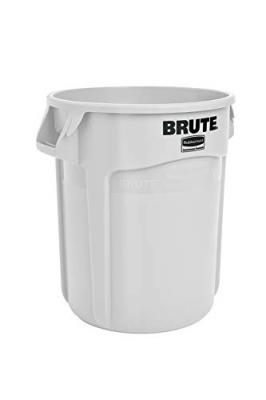 RUBBERMAID Conteneur Brute Rond 38 Litres Blanc