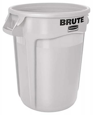 NEWELL RUBBERMAID Conteneur rond professionnel Brute Rubbermaid blanc - 121 L -