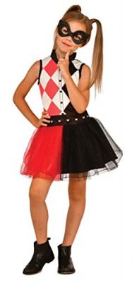 WARNER Rubies - DCSHG officiel -Robe Tutu Harley Quinn + loup 4-6 ans