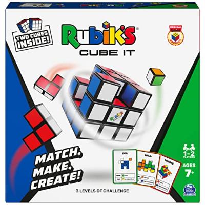  Rubik's Cube - Jeu de Rapidit&eacute; - Rubik's Cube It - 54 Cartes Incluses - 1 &agrave; 2 Joueurs - D&egrave;s 7 ans