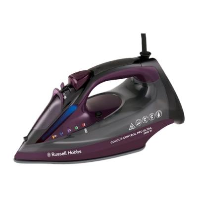 Fer a repasser - RUSSELL HOBBS - Colour Control Pro Iron Ultra - 2800 W - Noir / Violet