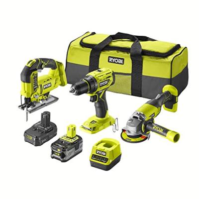 RYOBI Pack  3 outils 18v oneplus - 2 batteries 4,0ah - 2.0ah - 1 chargeur - rck183a-242s