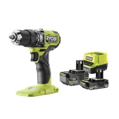 RYOBI  Perceuse &agrave; Percussion Rpd18bl-2c42s 18v 1x2.0ah 1x4.0ah