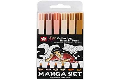 SAKURA  Kit Manga Koi Coloring Brush, &Eacute;tui De 6 On Chair