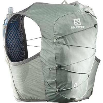 SALOMON  - Active Skin 8 Set - Gilet de running taille 8 l - XL, gris