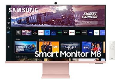SAMSUNG  Smart Monitor M8 S32CM80PUU 32"" LCD 4K Ultra HD 4 ms Rose