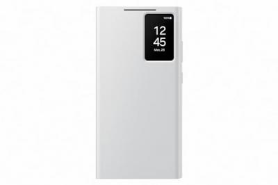 SAMSUNG  &Eacute;tui Smart View Blanc avec porte-carte - Galaxy S24 Ultra