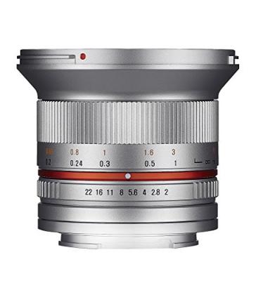 SAMYANG  12mm f/2 NCS CS Argent (Sony E) (Objectifs pour Hybride) 