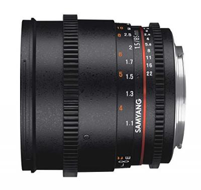 SAMYANG  Objectif pour Sony E 85 mm T1.5 VDSLR II Noir