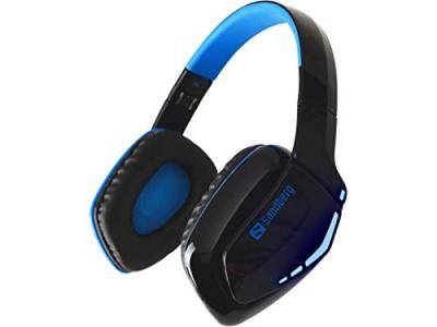 SANDBERG Bluetooth Stereo Headset Pro 2 - Micro-casque - circum-aural - Bluetooth - sans fil - bleu temp&ecirc;te