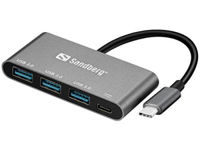 GENERIQUE Sandberg USB-C to 3 x USB 3.0 Converter - Adaptateur USB - USB-C - USB 3.0 x 3