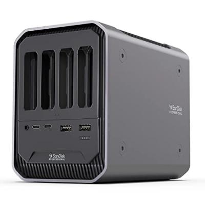 SANDISK PROFESSIONAL Station d'accueil pour lecteur de cartes  PRO-DOCK 4 Gris