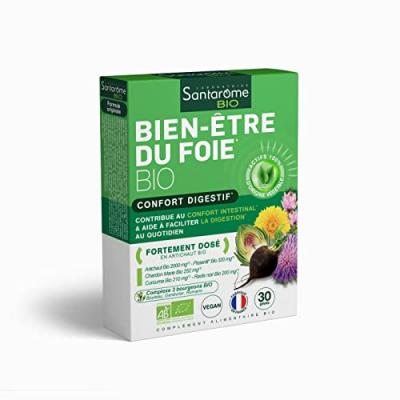 SANTAROME  Bien-&Ecirc;tre du Foie Bio (30 G&eacute;lules) - Bo&icirc;te 30 G&eacute;lules